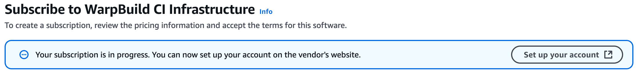 Setup your Account